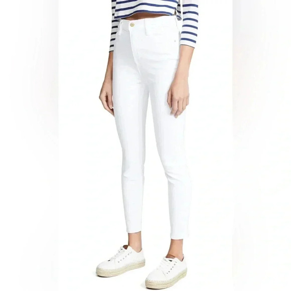 Frame black Ali high rise cigarette skinny jeans - Picture 1 of 6